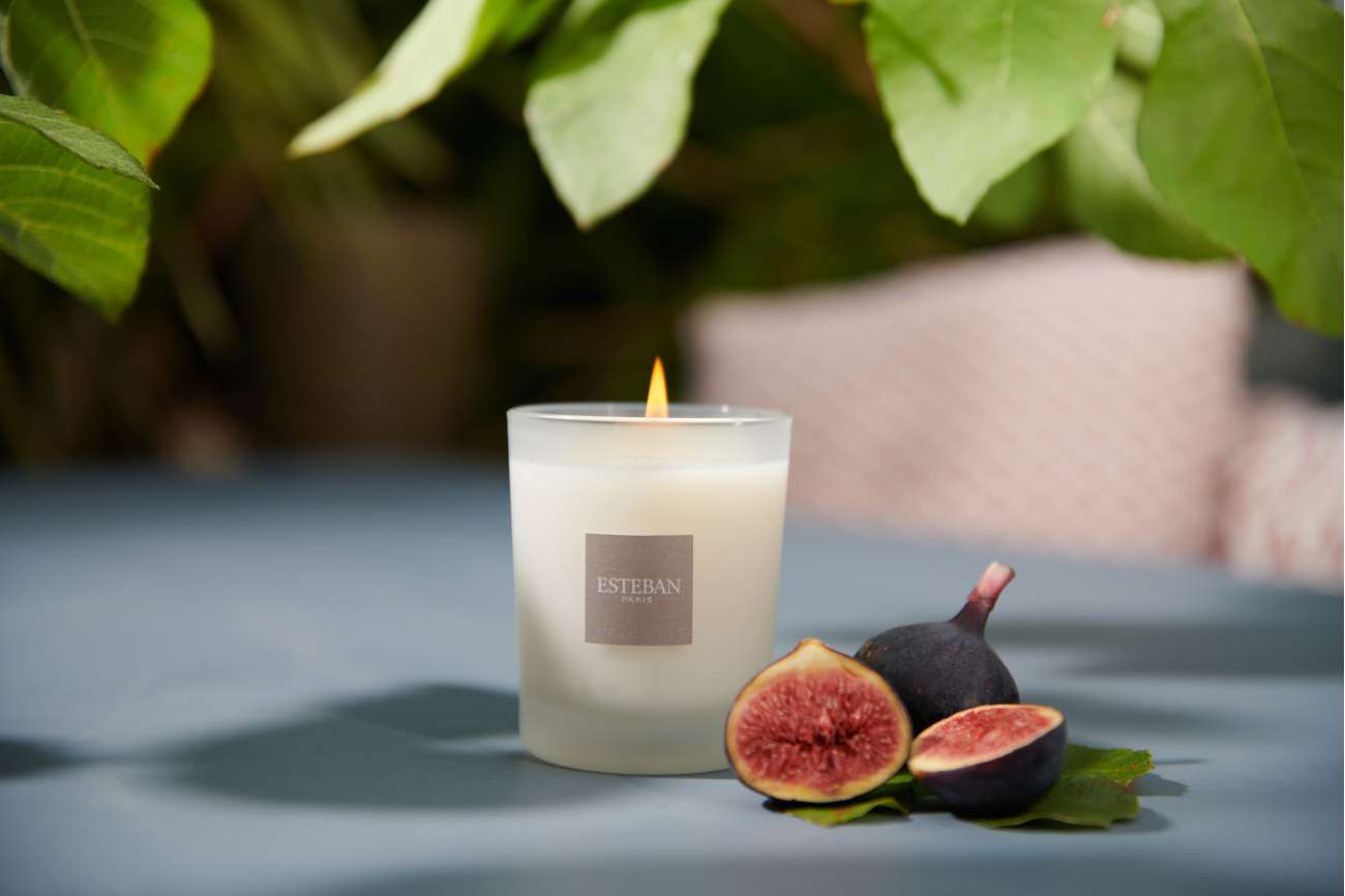 Candela profumata Initial - Ferrigue di fico - ricaricabile - 180 g