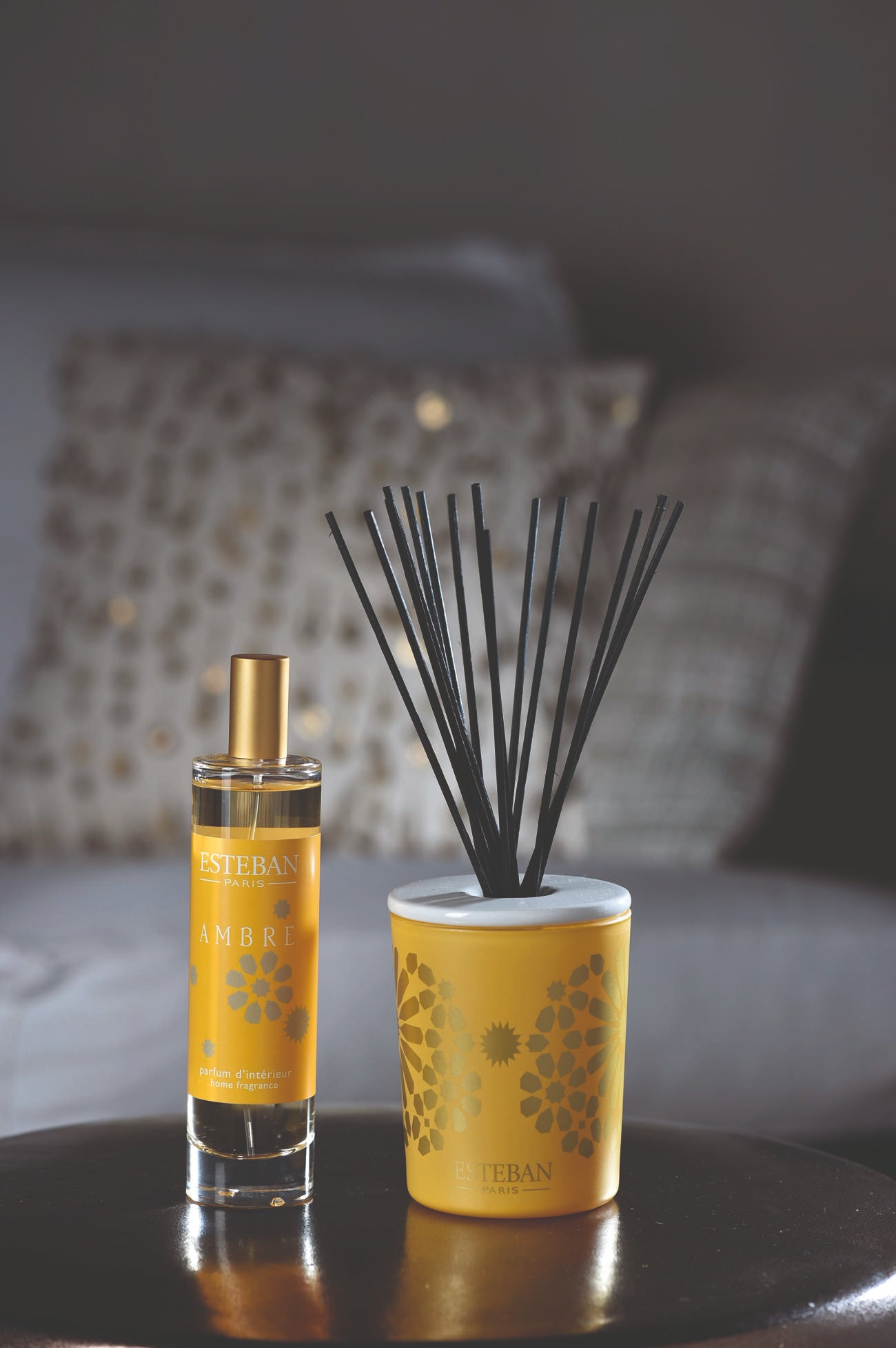 Bouquet decorativo profumato - Ambre - ricaricabile - 100 ml