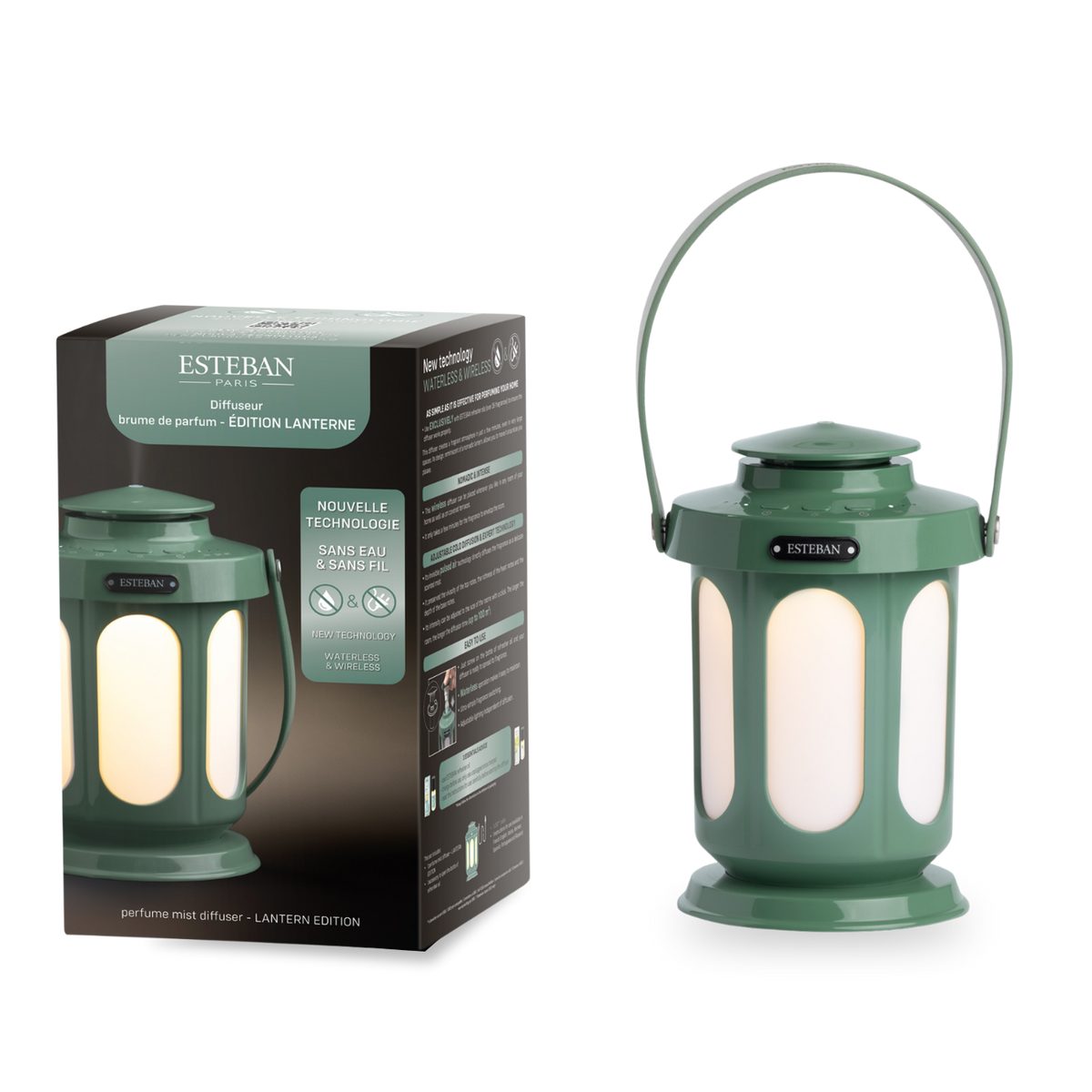 Diffusore di fragranze a nebulizzazione - Edizione Lanterna - verde