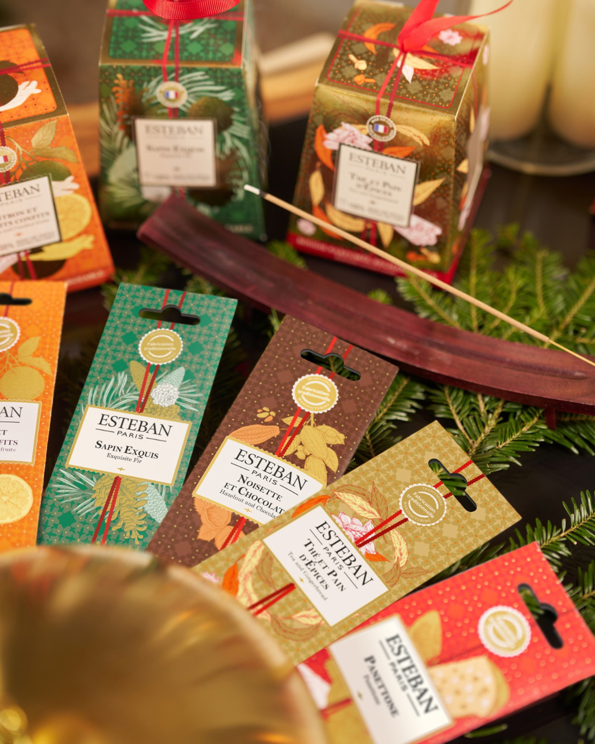 Incenso indiano - Nocciola e Cioccolato - Edizione limitata di Natale - 20 bastoncini