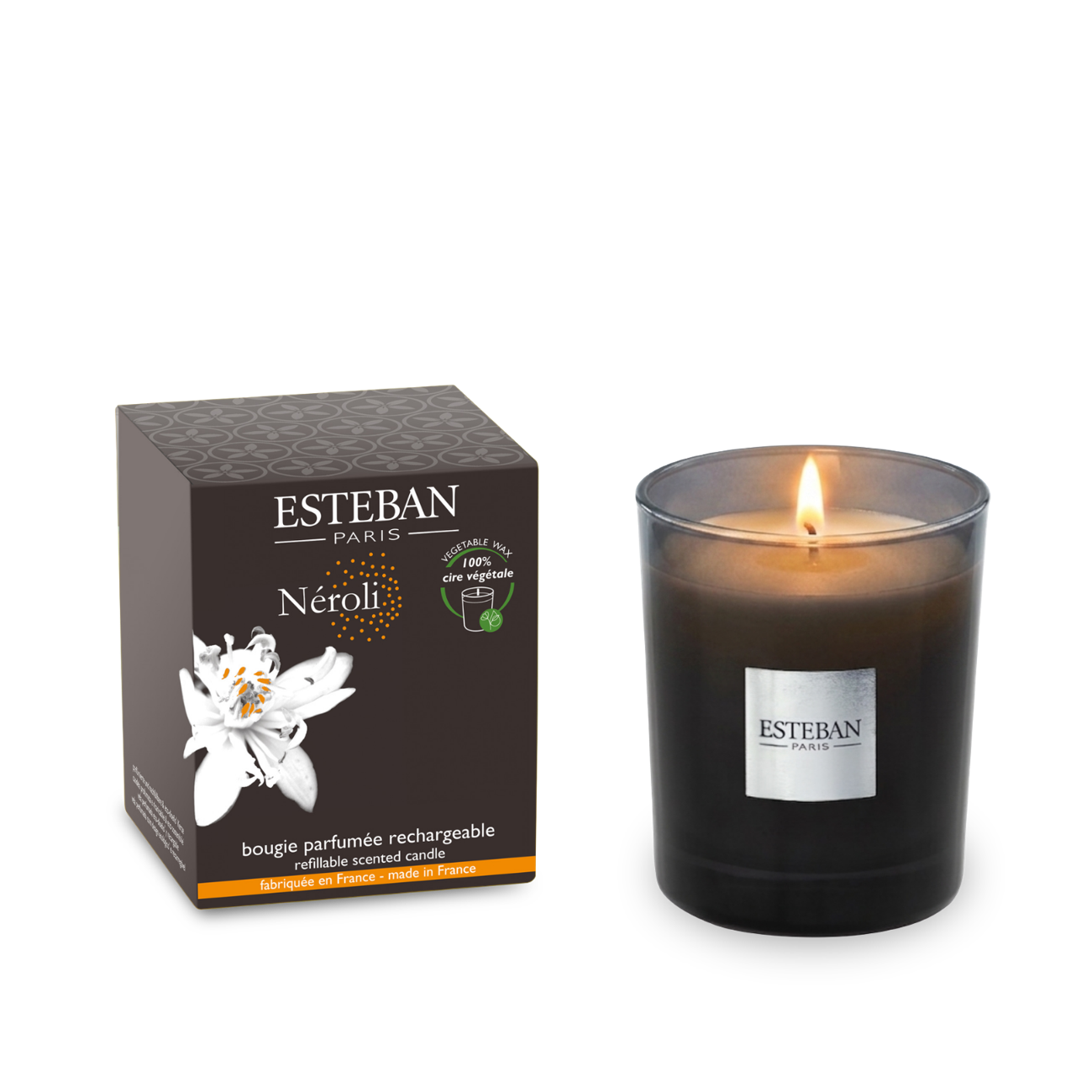 Candela profumata Initial - Néroli - ricaricabile - 180 g