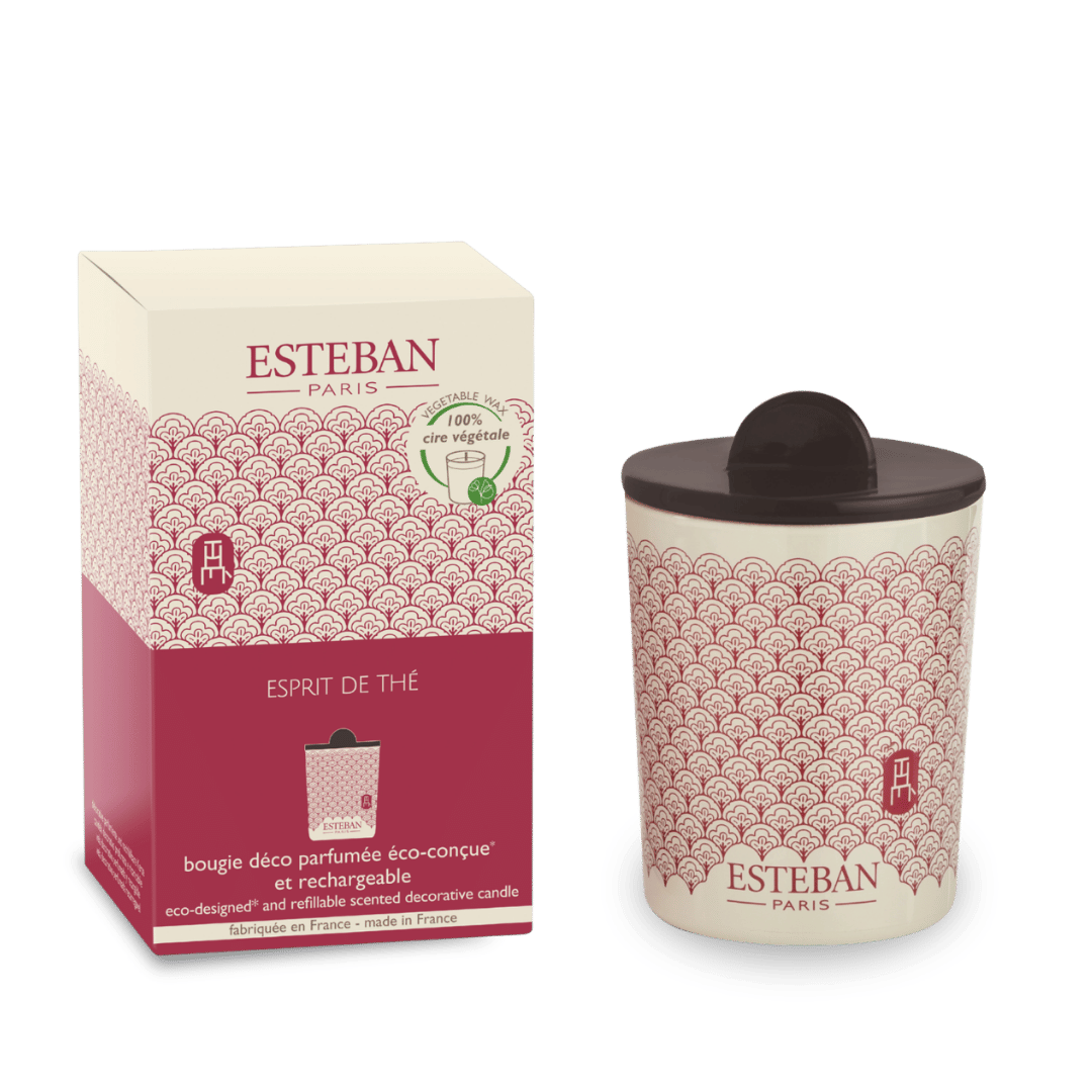 Candela decorativa profumata - Esprit de Thé - ricaricabile - 180 g