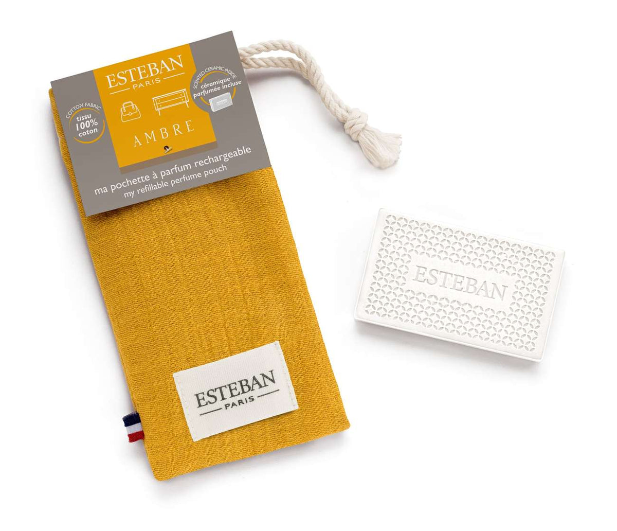 Pochette per profumo - Ambre - Colore zafferano