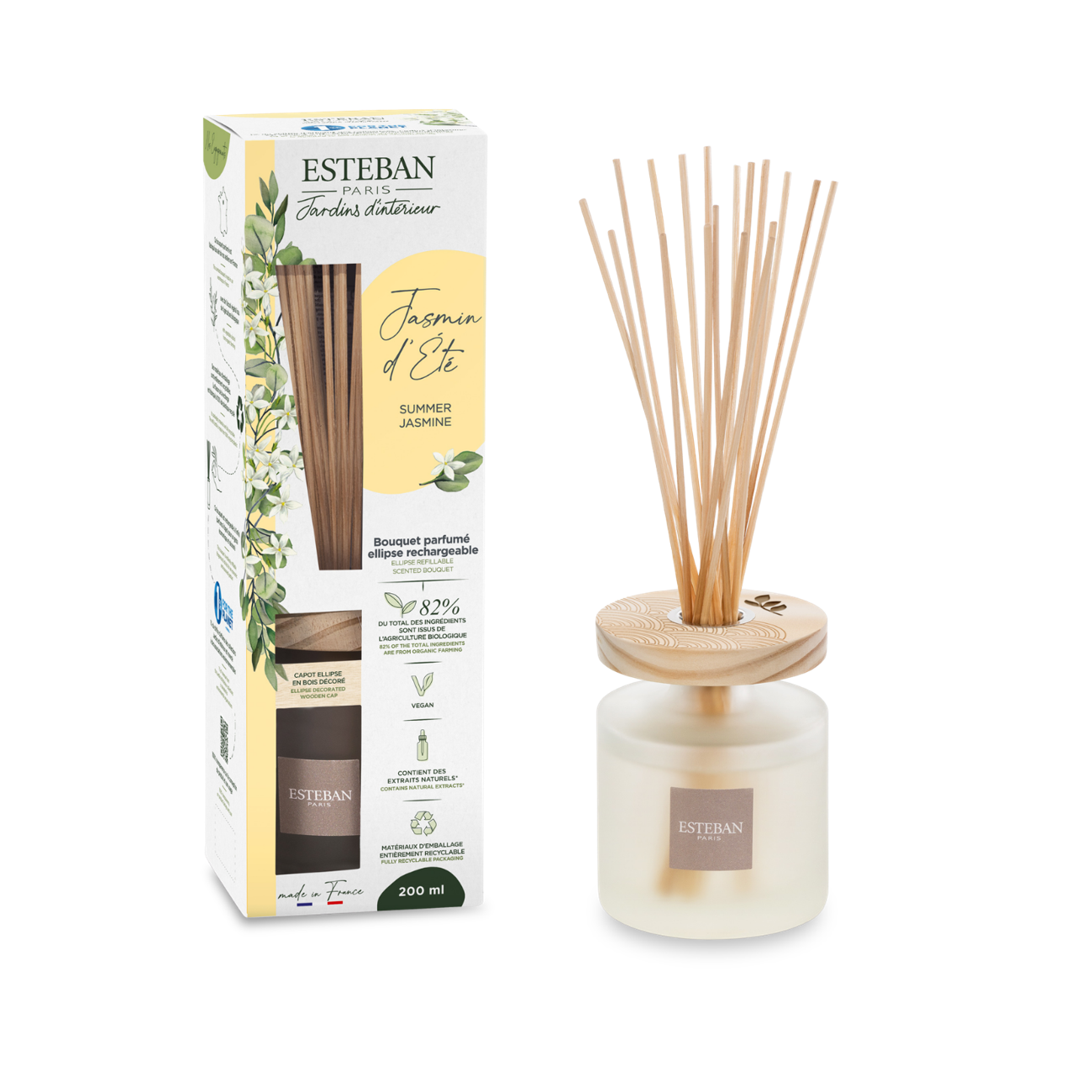 Bouquet profumato Ellipse - Gelsomino estivo - ricaricabile - 200 ml