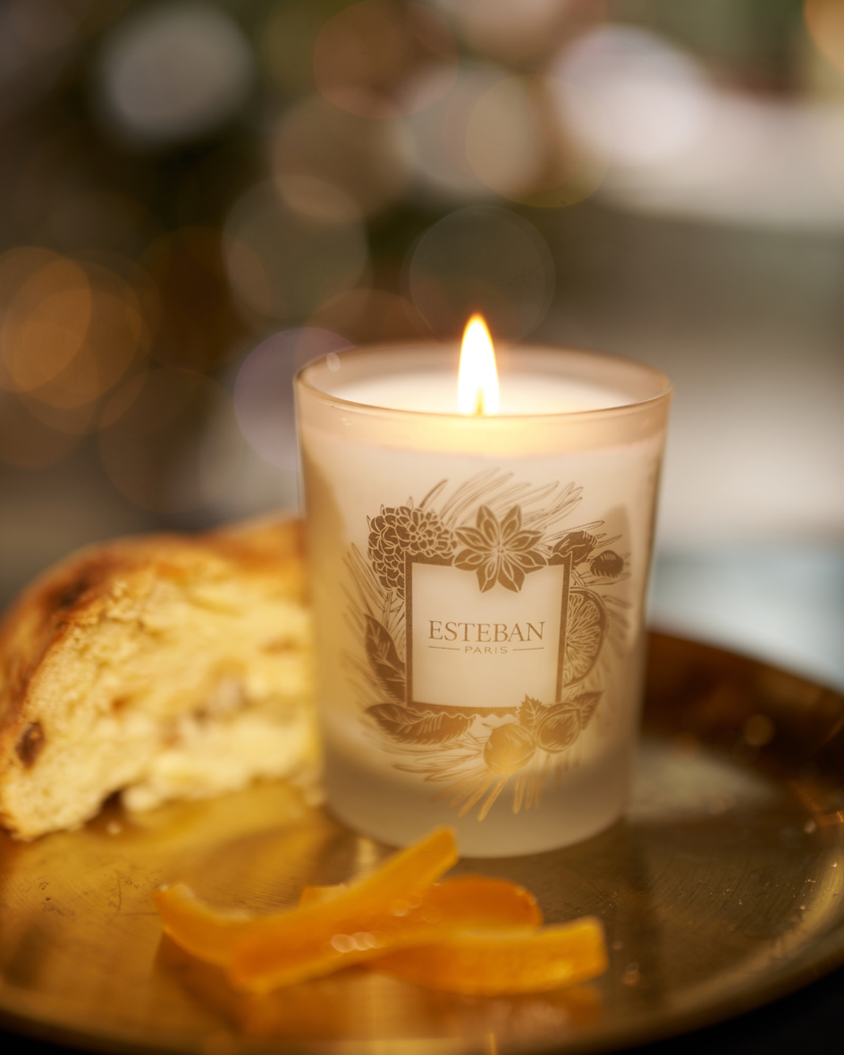 Candela profumata - Panettone - edizione limitata di Natale - ricaricabile - 180 g
