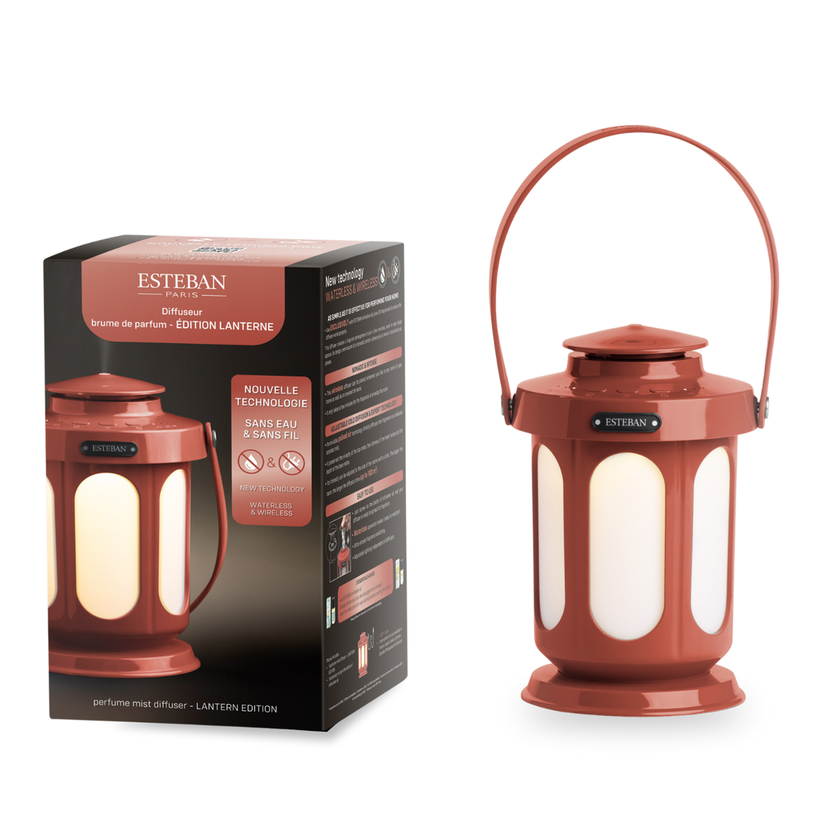 Diffusore di fragranze a nebulizzazione - Edizione Lanterna - terracotta