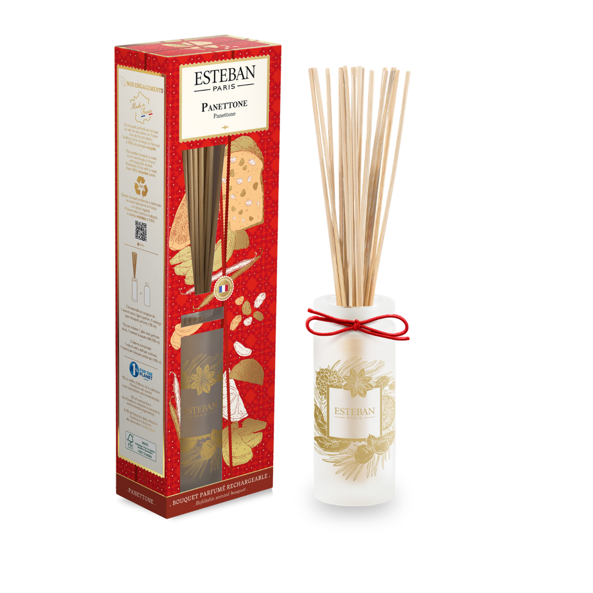 Bouquet profumato - Panettone - Edizione natalizia limitata - Ricaricabile - 100 ml