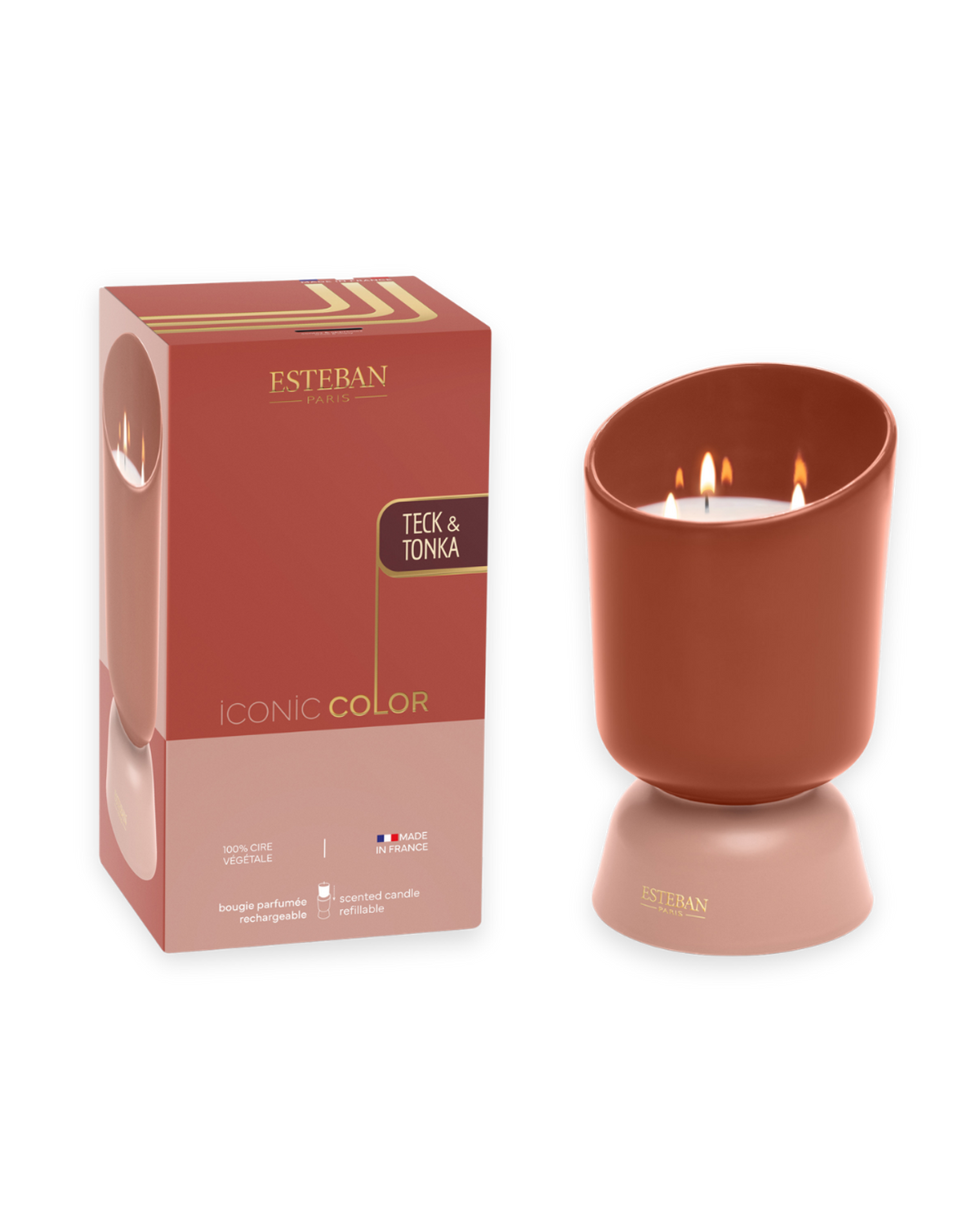 Candela profumata - Teck & Tonka - Iconic Color - ricaricabile - 700 g