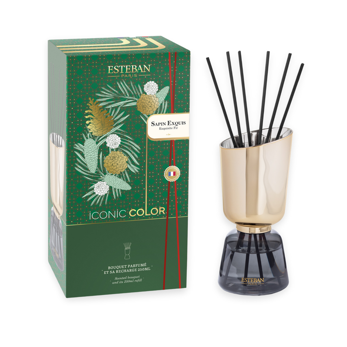 Bouquet profumato - Abete squisito - Colore iconico - Ricaricabile - 250 ml