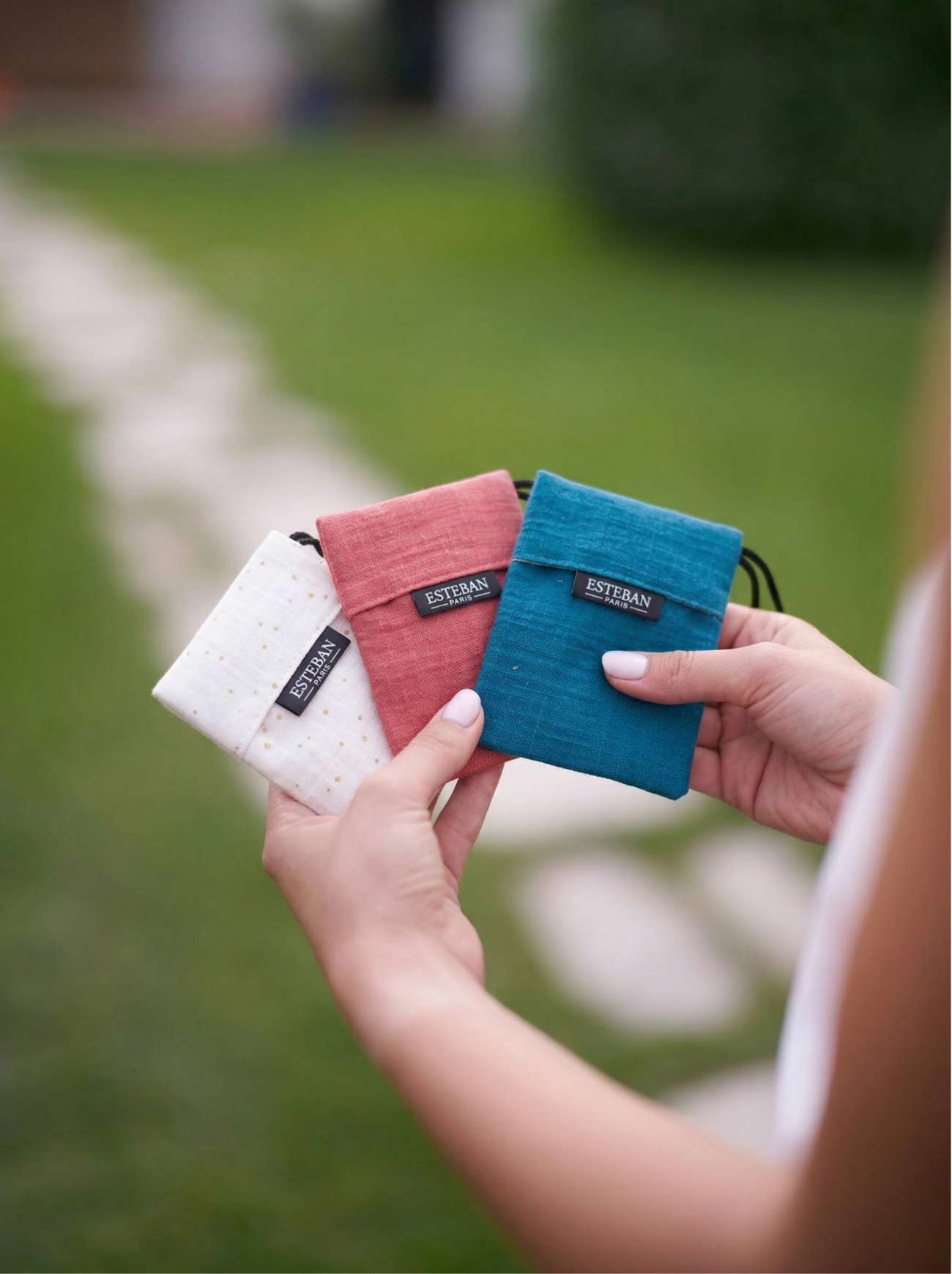 Pochette per profumo - Pur Lin - Colore ecrù