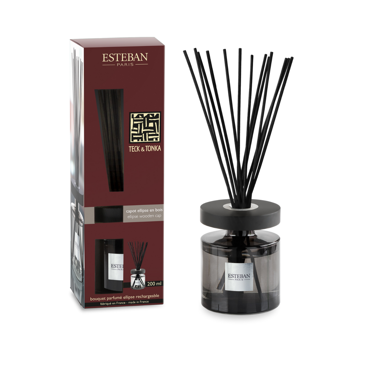 Bouquet profumato Ellipse - Teck & Tonka - ricaricabile - 200 ml